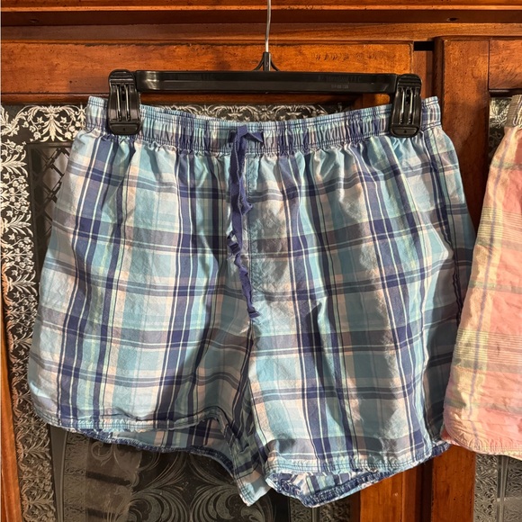 L.L. Bean Plaid Cotton Sleep Shorts Bundle - Picture 2 of 7